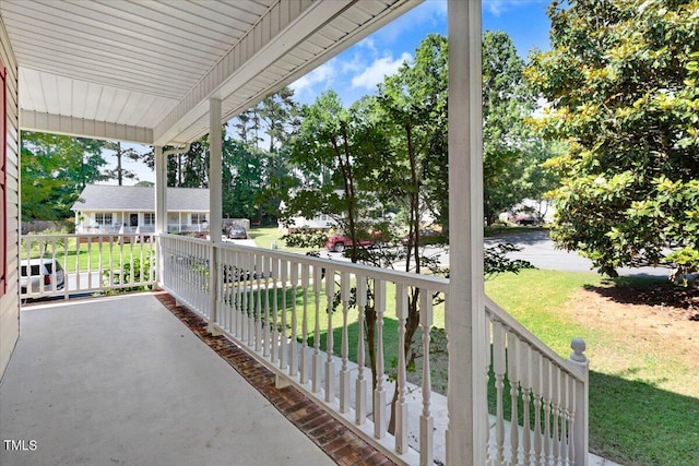 balcony with a porch