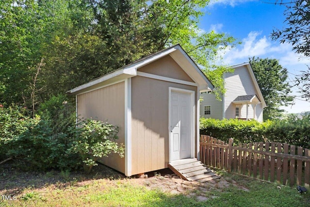 view of outbuilding