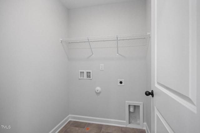 washroom with gas dryer hookup, washer hookup, and electric dryer hookup