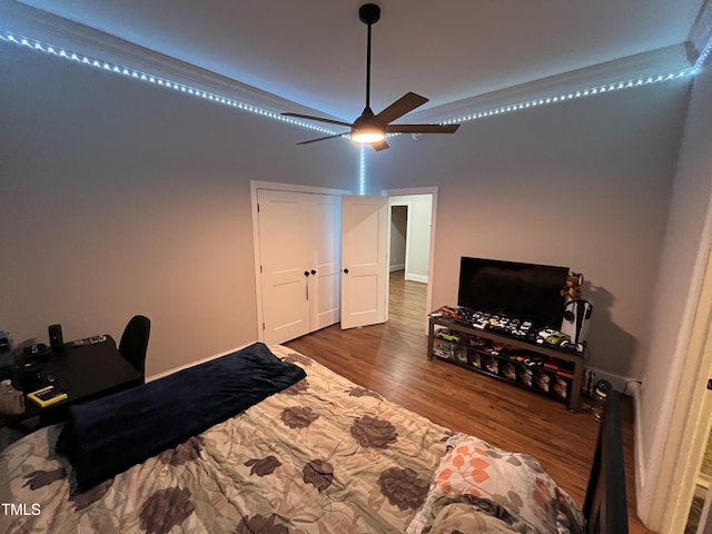 223 E Nash St, Spring Hope, NC 27882 - bedroom with wood finished floors