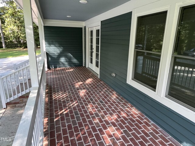 223 E Nash St, Spring Hope, NC 27882 - deck featuring french doors