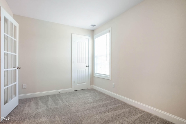 view of carpeted empty room