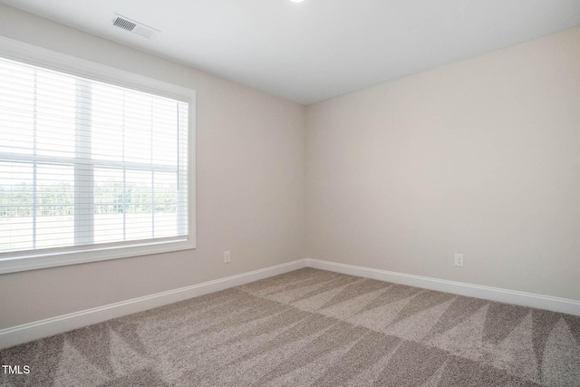 view of carpeted empty room