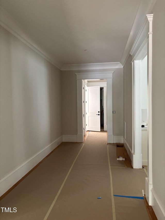 8305 Society Pl, Raleigh, NC 27615 - hall featuring ornamental molding and baseboards