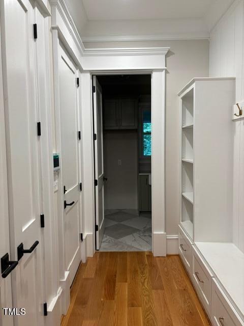 8305 Society Pl, Raleigh, NC 27615 - hall featuring light wood-style flooring