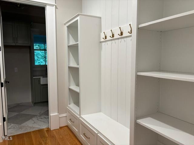 8305 Society Pl, Raleigh, NC 27615 - mudroom featuring light wood-type flooring