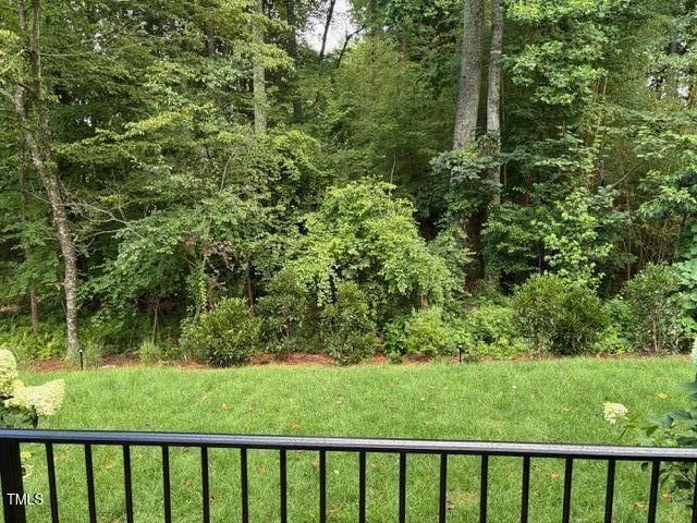 8305 Society Pl, Raleigh, NC 27615 - view of yard featuring a forest view