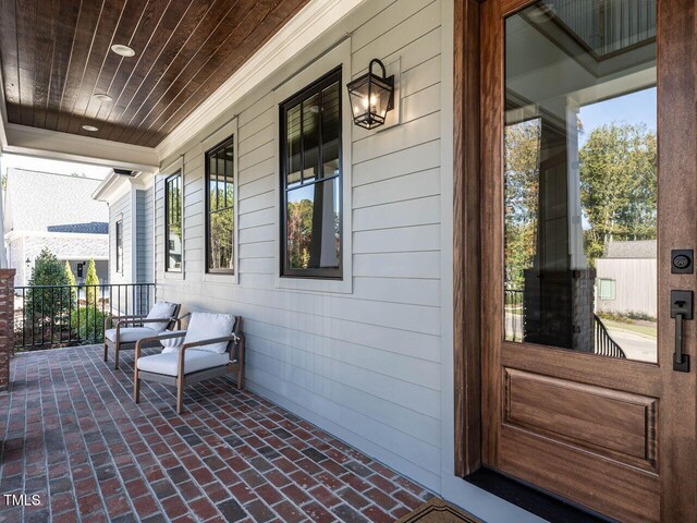 view of patio / terrace featuring covered porch