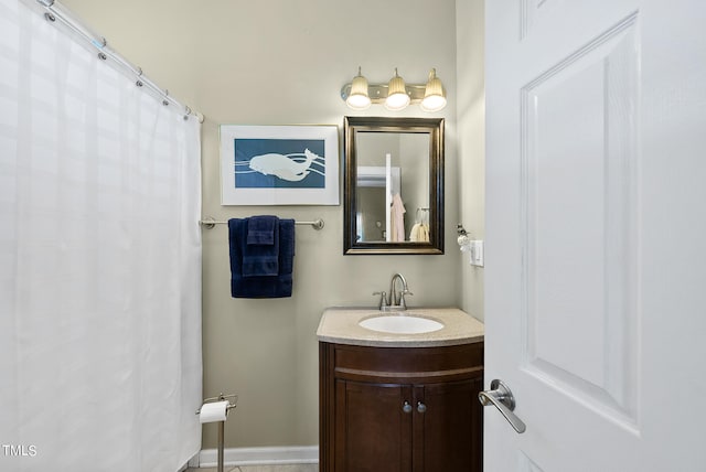 bathroom featuring vanity