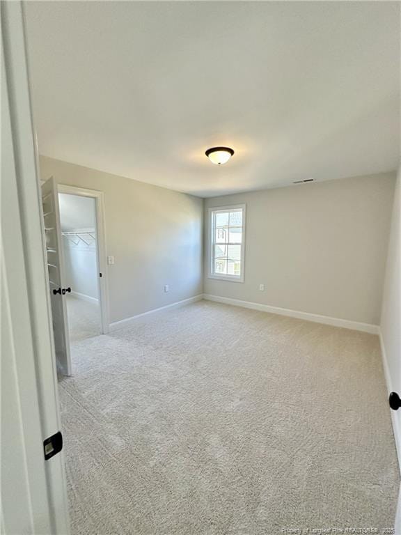 view of carpeted empty room