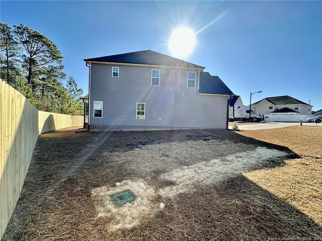 view of rear view of property