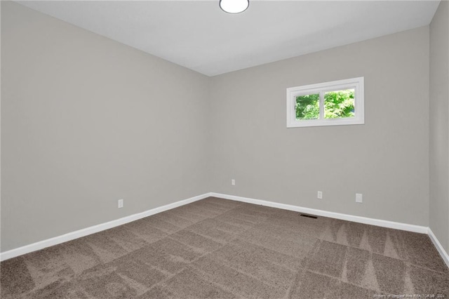 view of carpeted empty room