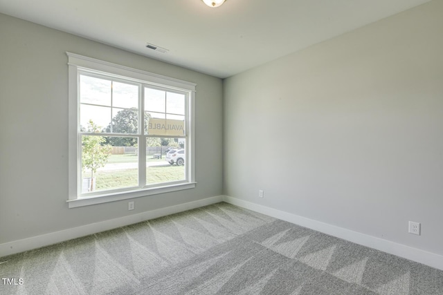 view of carpeted empty room