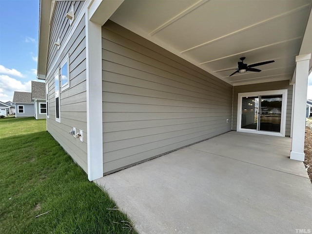 154 Swain St, Clayton, NC 27527 - view of patio with ceiling fan
