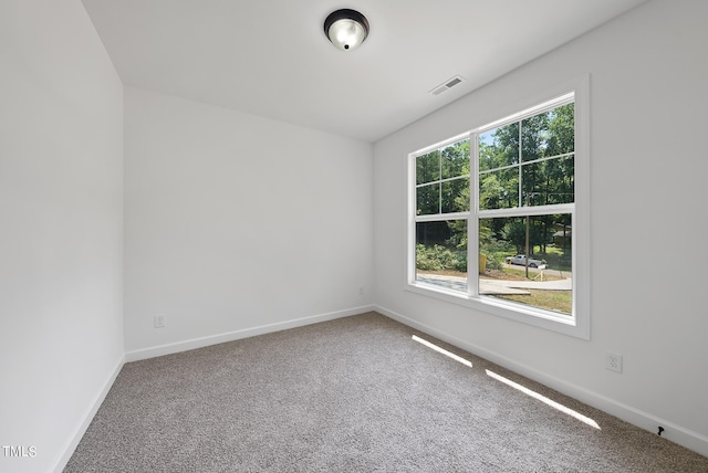 unfurnished room featuring carpet floors