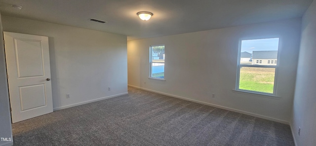 view of carpeted empty room