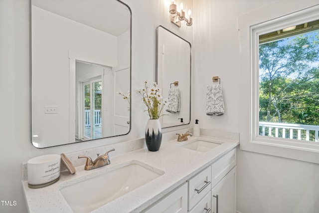 bathroom featuring vanity