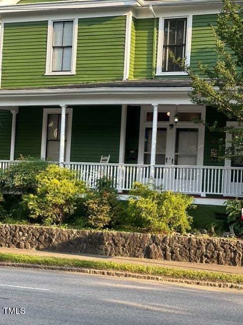 exterior space with a porch