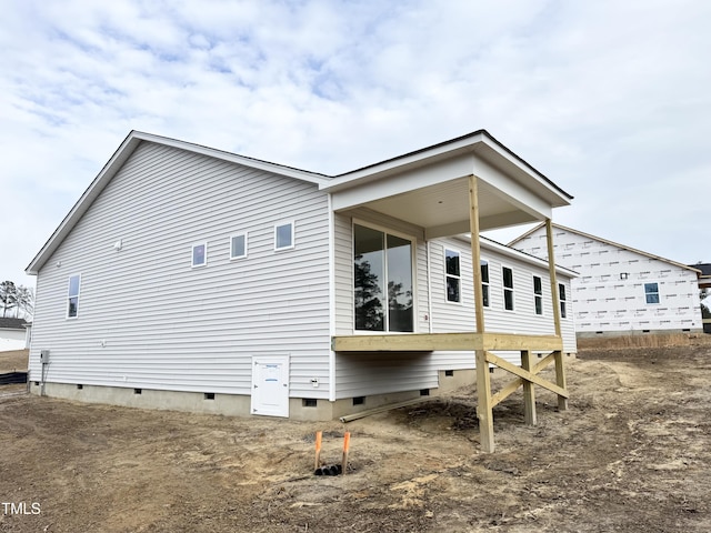 view of rear view of property