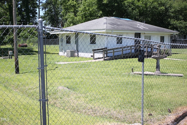 exterior space featuring central AC unit