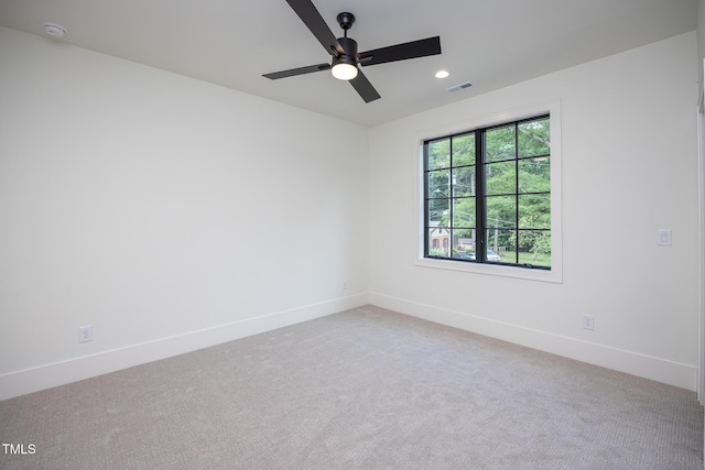 1000 Marilyn Dr, Raleigh, NC 27607 - empty room with baseboards, carpet floors, and recessed lighting