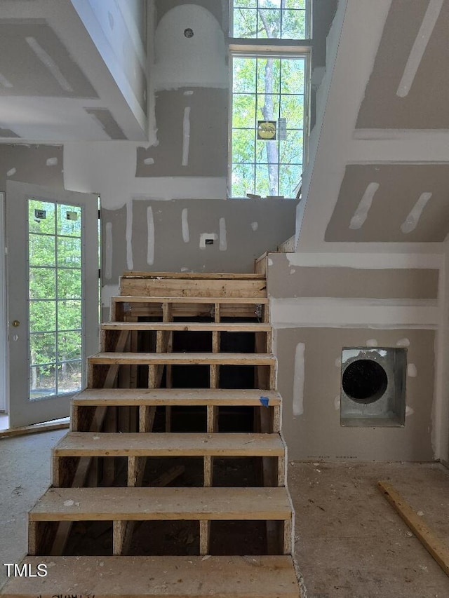 view of stairs