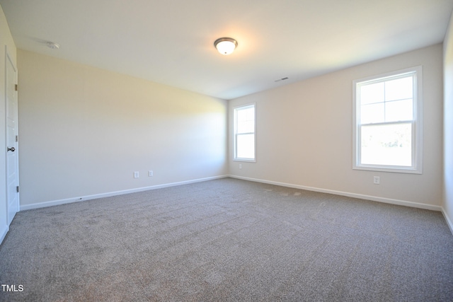 view of carpeted empty room