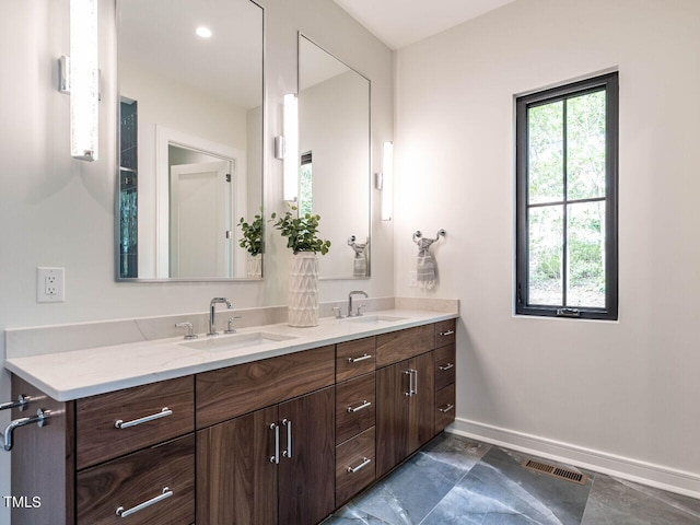 bathroom with vanity