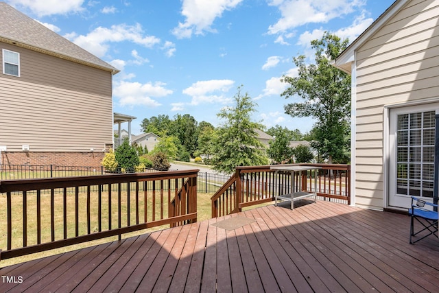 1329 Endgame Ct, Wake Forest, NC 27587 - view of wooden terrace