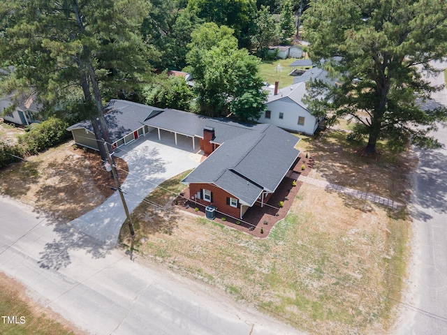 view of aerial view