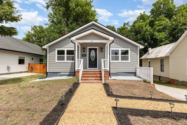 view of bungalow-style home