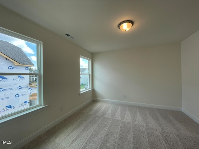 view of carpeted empty room