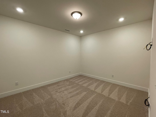 view of carpeted empty room