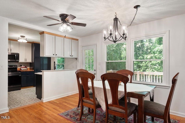 104 Argyle Ct, Garner, NC 27529 - dining area featuring a textured ceiling and plenty of natural light
