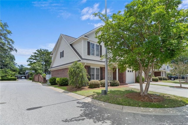 view of front of home featuring a garage