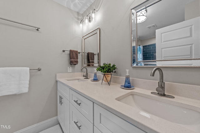 bathroom featuring vanity