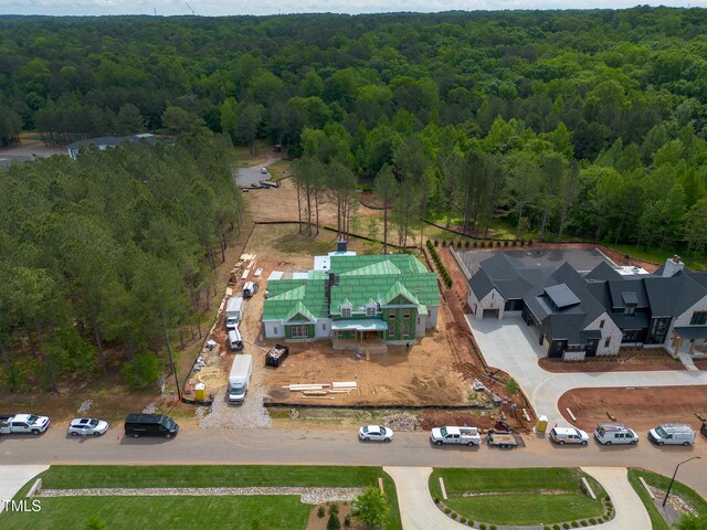 4812 Parker Meadow Dr, Raleigh, NC 27614 - aerial view of a heavily wooded area
