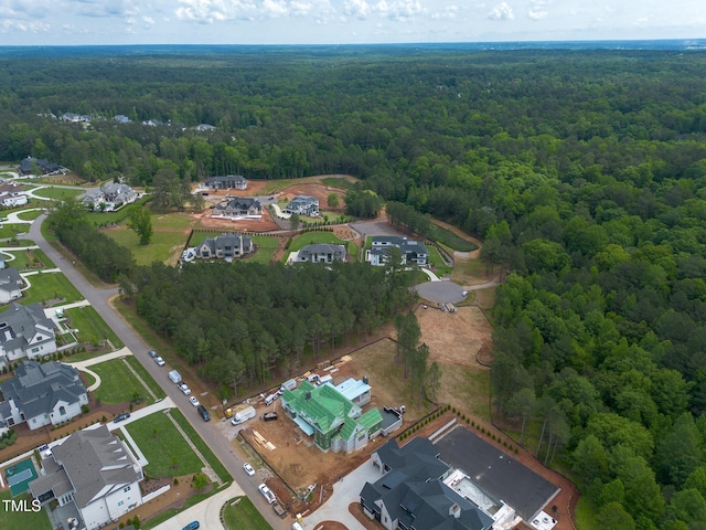 4812 Parker Meadow Dr, Raleigh, NC 27614 - aerial view of property's location with a forest and nearby suburban area
