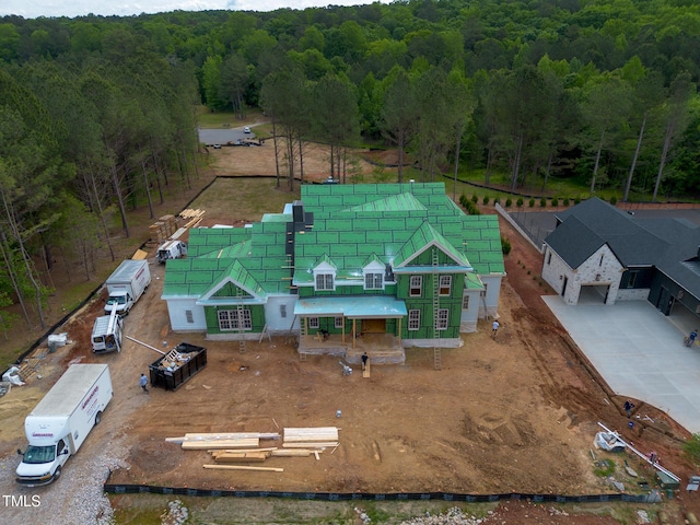4812 Parker Meadow Dr, Raleigh, NC 27614 - aerial view of property and surrounding area featuring a forest