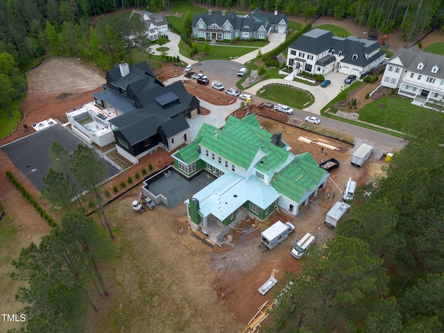 4812 Parker Meadow Dr, Raleigh, NC 27614 - aerial overview of property's location featuring nearby suburban area