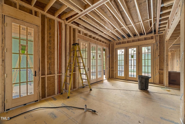 4812 Parker Meadow Dr, Raleigh, NC 27614 - miscellaneous room featuring french doors