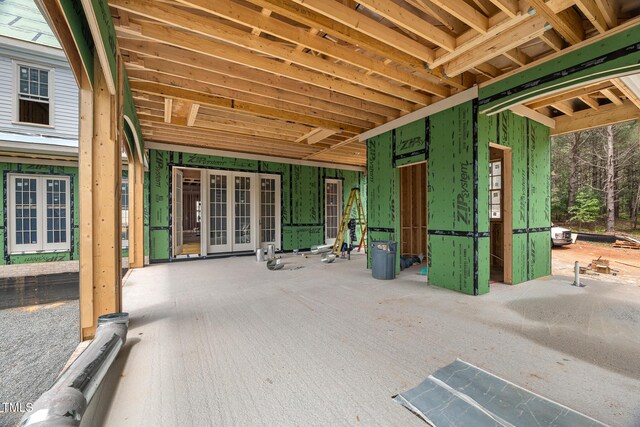 4812 Parker Meadow Dr, Raleigh, NC 27614 - view of patio / terrace featuring french doors
