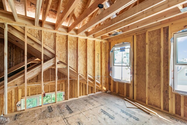 view of attic