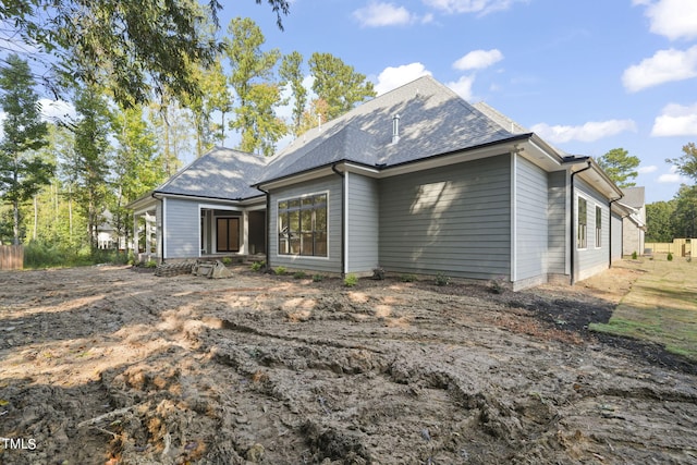 view of rear view of property