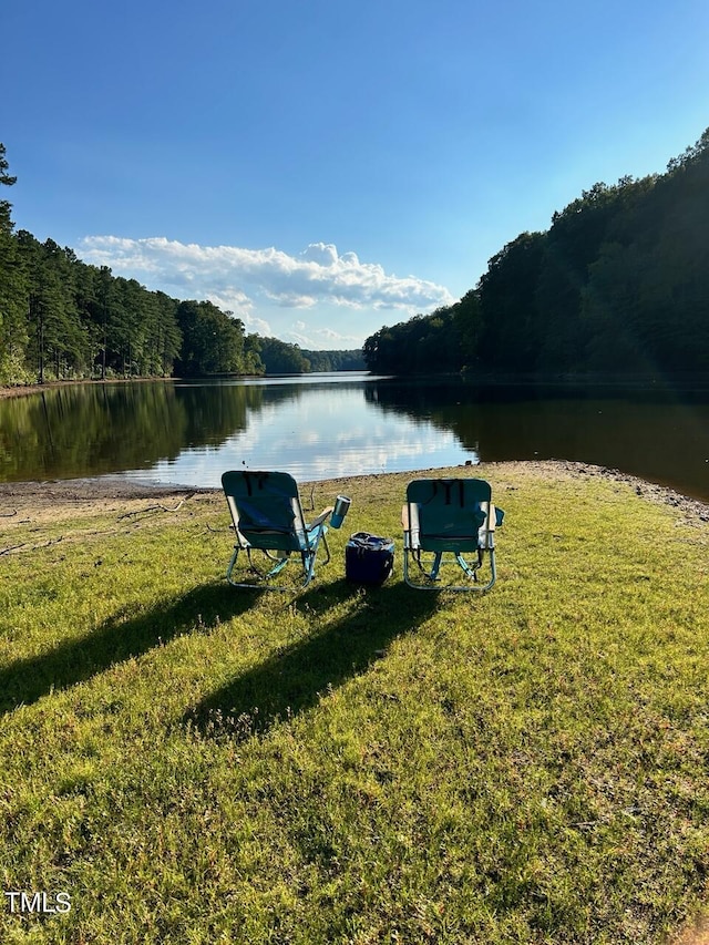 1820 Oatlands Ct, Wake Forest, NC 27587 - water view with a forest