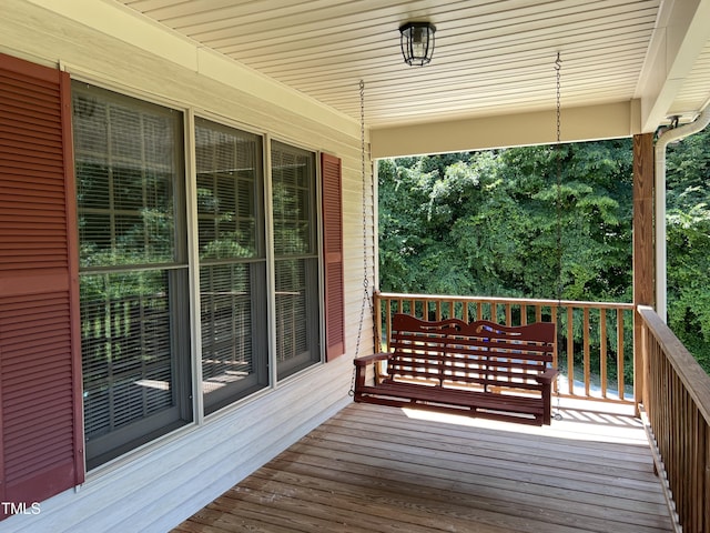 view of wooden terrace