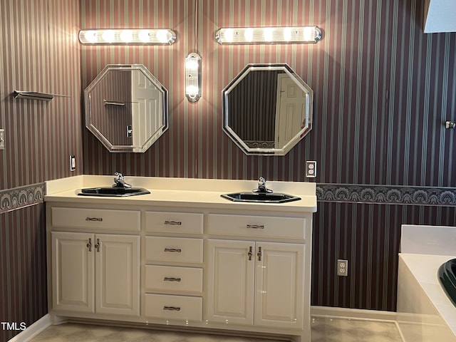 bathroom with vanity