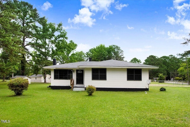325 Bell St, Enfield, NC 27823 - view of front facade featuring a chimney and entry steps