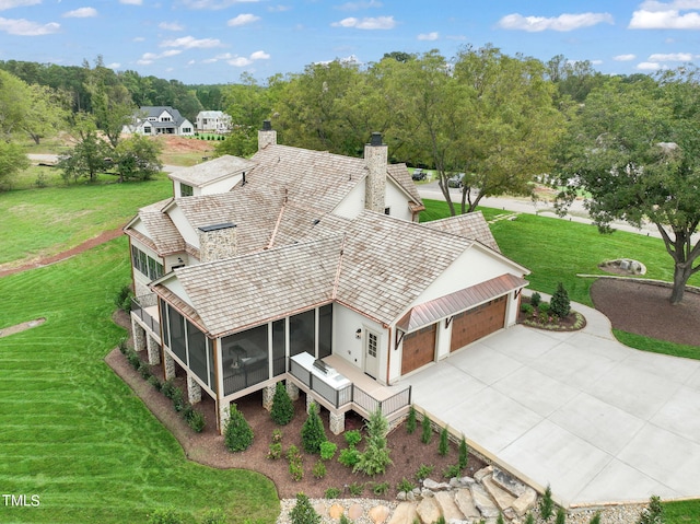 bird's eye view