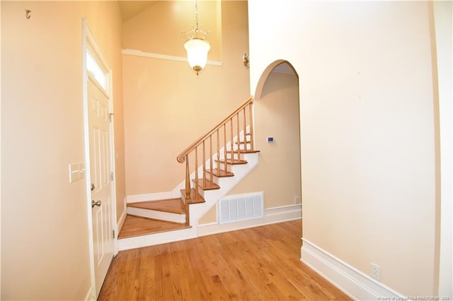 interior space featuring hardwood / wood-style flooring